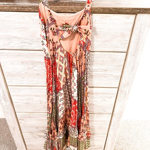 Boho Mixed Pattern Maxi Dress - Picture 2 of 3